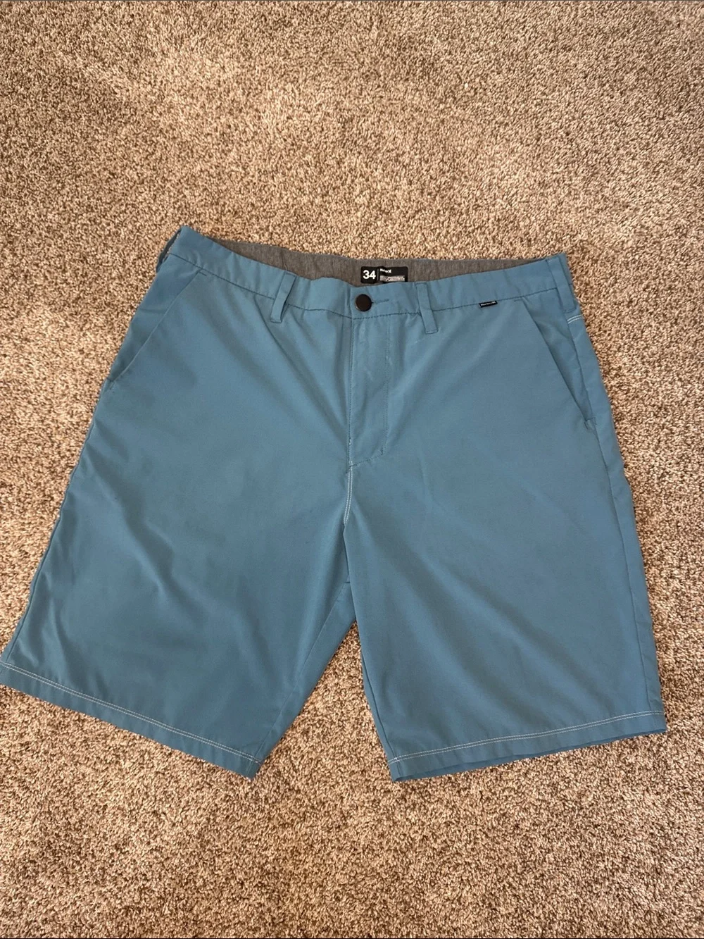 Men's Blue Performance Stretch Shorts size 34